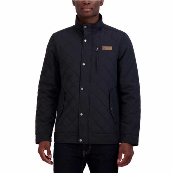 NWT Colorado Clothing Men Diamond Quilted Jacket BLACK - Picture 1 of 5